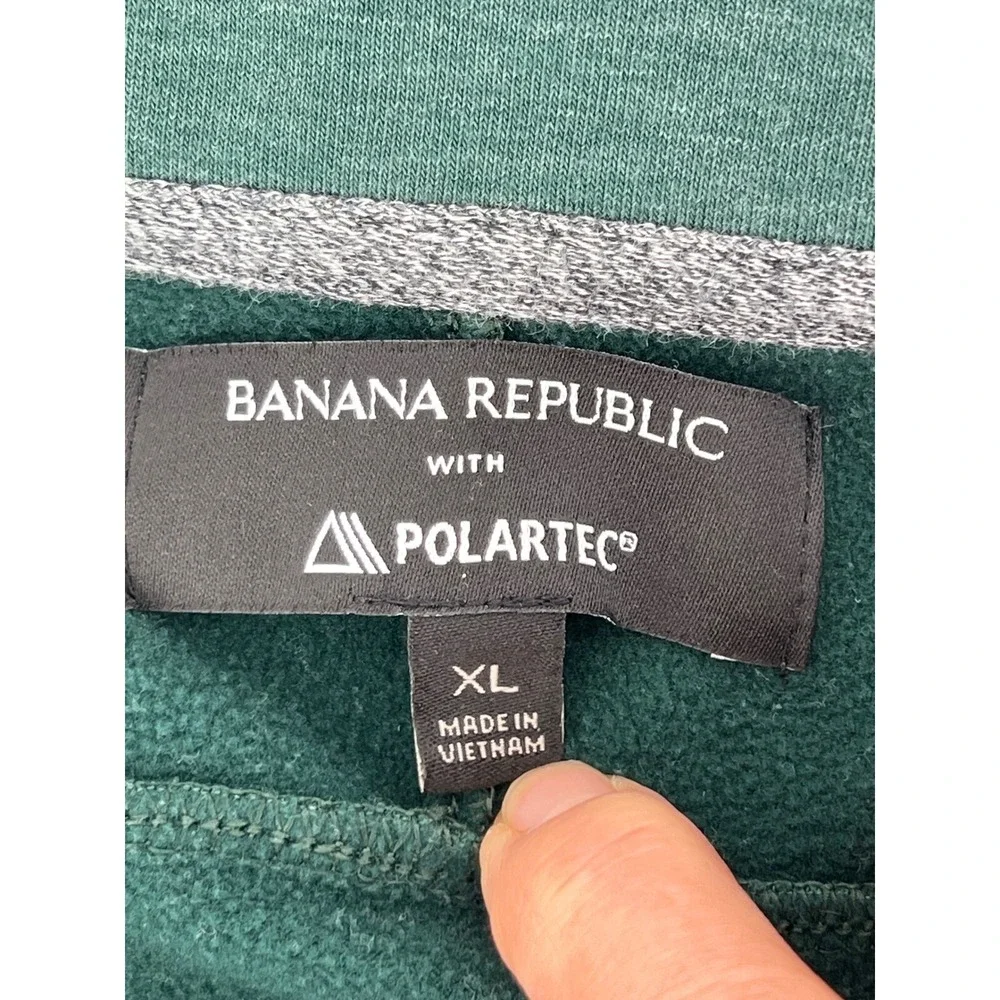Banana Republic Polartec Pullover Long Sleeve Green Athletic‎ Top XL